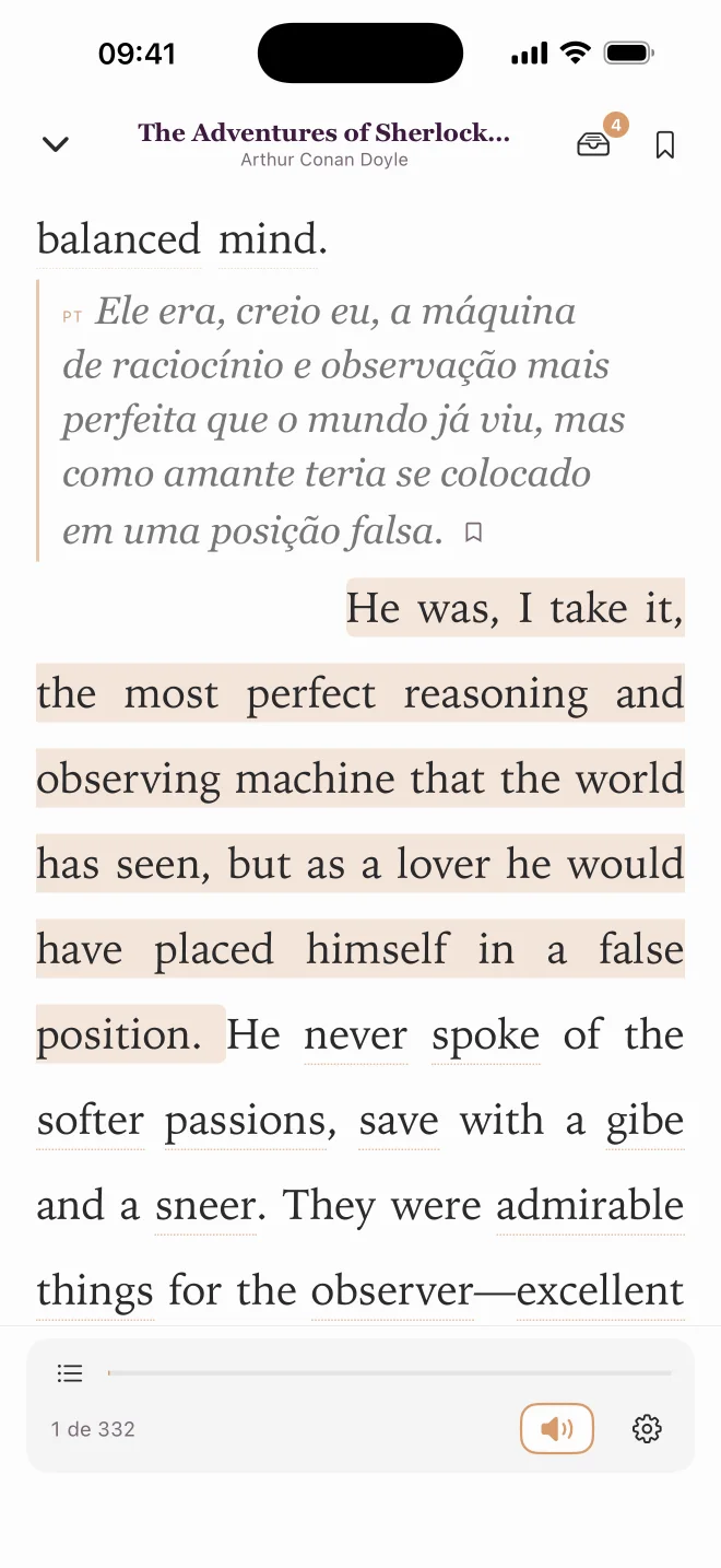 Pressione a frase — Plum